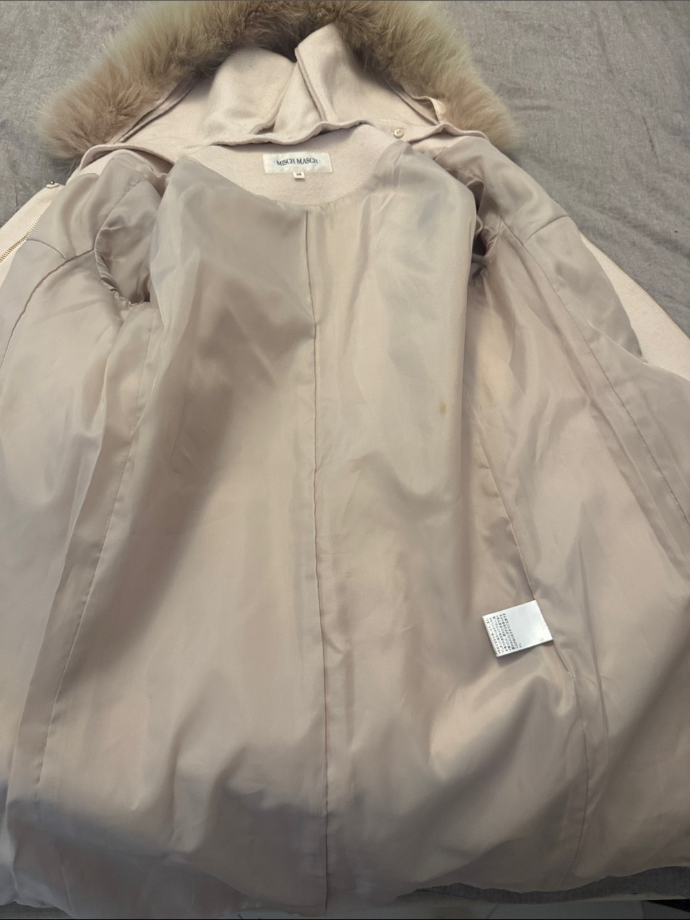 Coat with real Fox fur - Picture 6 of 9
